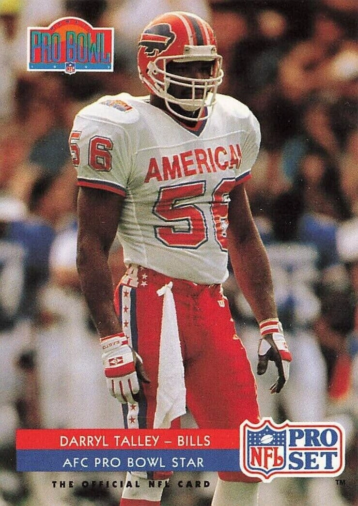 Darryl Talley Signed Buffalo Bills 1991 Pro Bowl Jersey (TSE Holo) Linebacker