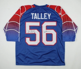 Darryl Talley Signed Buffalo Bills Jersey Inscribed "Spider-Man" (JSA COA)