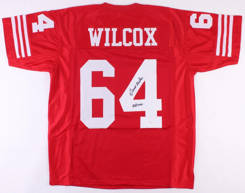 Dave Wilcox Signed San Francisco 49ers Jersey Inscribed "HOF 2000" (JSA COA) L.B