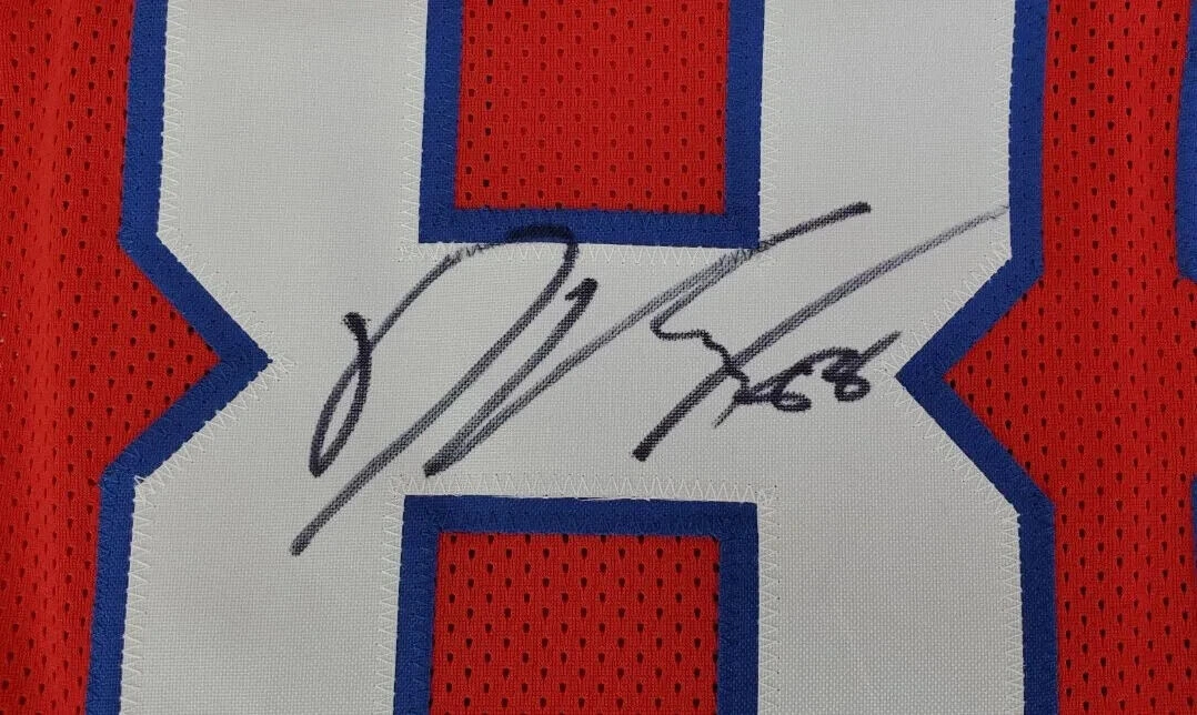 Dawson Knox Signed Bills Jersey (Beckett) Buffalo 2019 #3 Pick 2022 Pro Bowl T.E