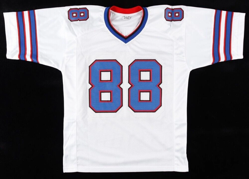 Dawson Knox Signed Bills Jersey (JSA COA) Buffalo 2019 #3 Pick/ 2022 Pro Bowl TE