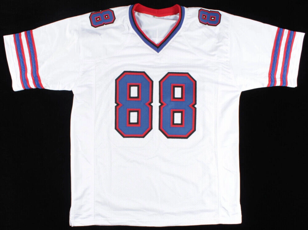 Dawson Knox Signed Bills White Jersey (JSA COA) Buffalo 2019 #3 Pick Tight End