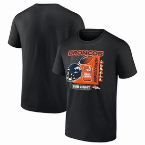 Denver Broncos NFL Bud Light T-Shirt - Black