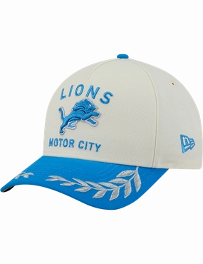 Detroit Lions New Era NFL 25 Draft 9FORTY M-Crown Snapback Hat - Chrome