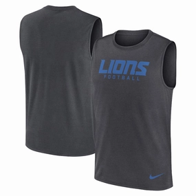 Detroit Lions NFL Nike Primetime Legend Performance Muscle Tank Top - Gray