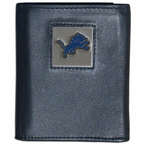 Detroit Lions NFL UK FineGrain Leather Wallet