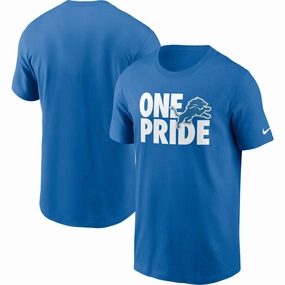 Detroit Lions NFL UK Nike Hometown Collection One Pride T-Shirt - Blue