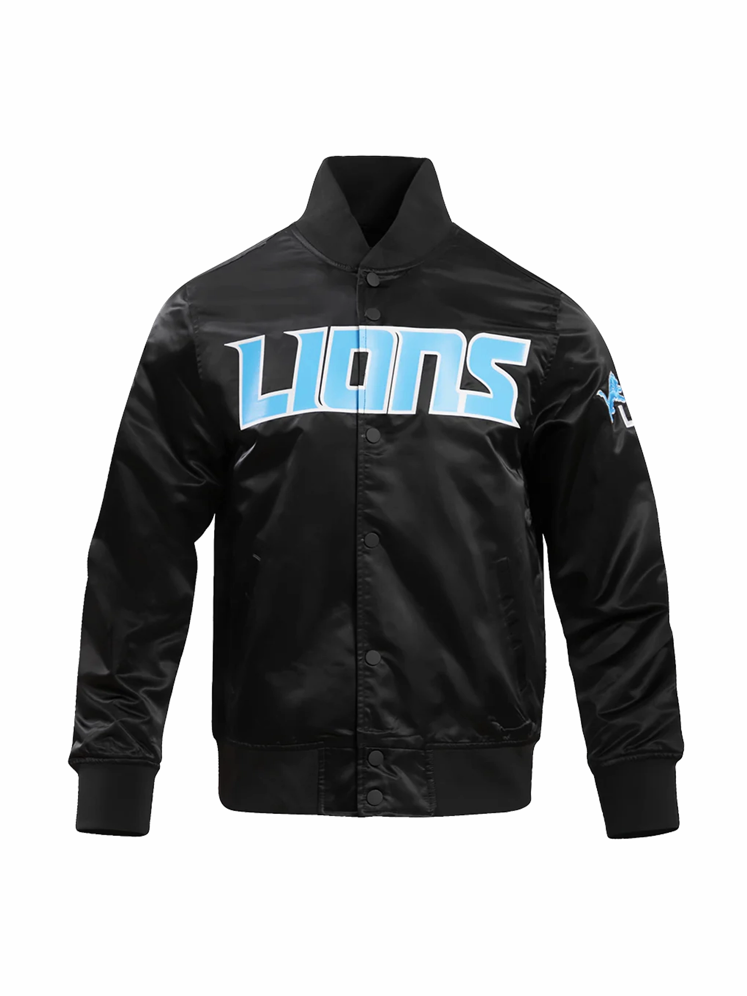 Detroit Lions Pro Standard NFL Team Classic Satin Button Jacket - Black