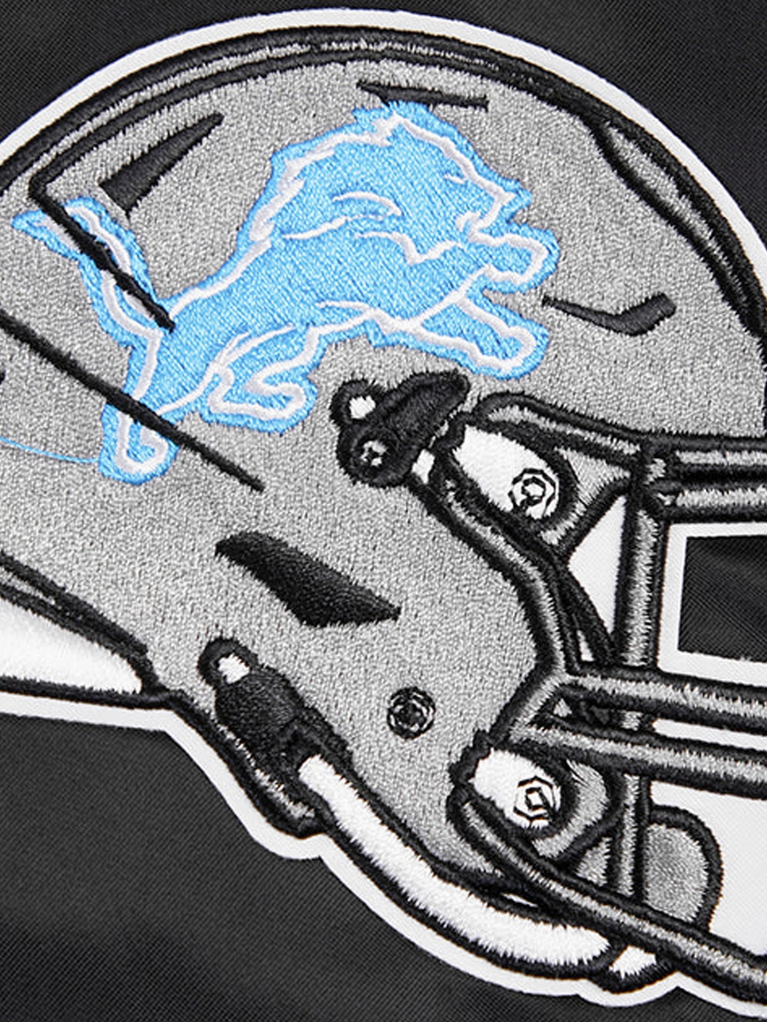 Detroit Lions Pro Standard NFL Team Classic Satin Button Jacket - Black
