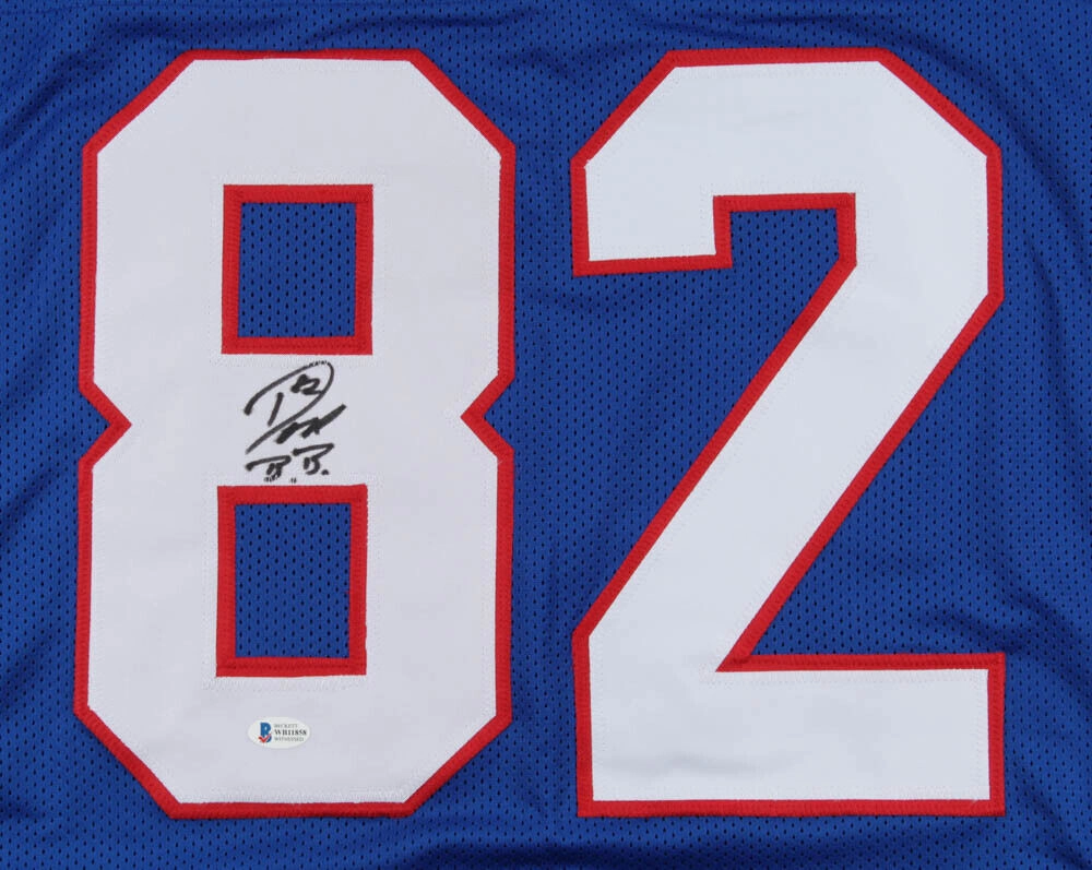Don Beebe Signed Bills Jersey (Beckett COA) Buffalo Wide Receiver (1989?C1994)