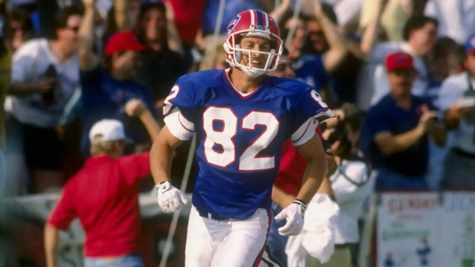 Don Beebe Signed Bills White Jersey (Beckett COA) Buffalo Receiver (1989?C1994)