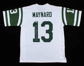 Don Maynard Signed New York Jets Jersey (JSA COA) 1969 Super Bowl Champion Jets