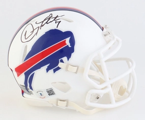 Doug Flutie Signed Buffalo Bills Mini Helmet Beckett / 1998 Comeback Player Year