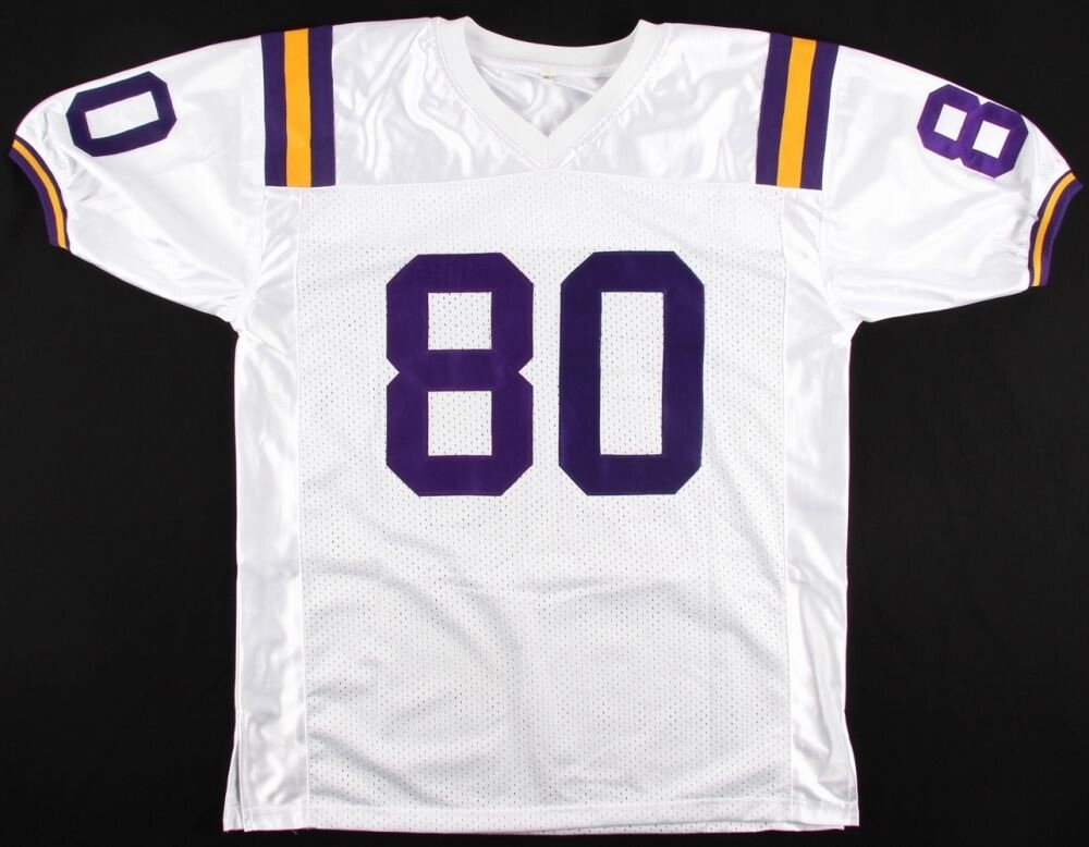 Dwayne Bowe Signed LSU Tigers Jersey (JSA) NFL Receiving Touchdowns Leader 2010