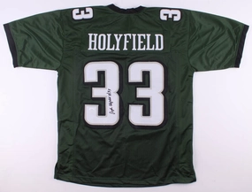 Elijah Holyfield Signed Philadelphia Eagles Jersey (JSA Hologram) Georgia R.B.