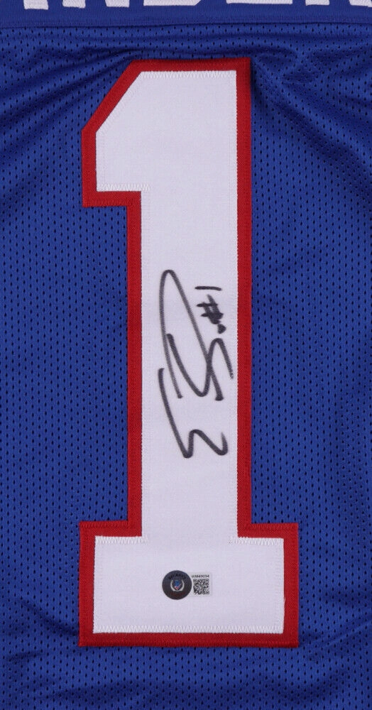 Emmanuel Sanders Signed Buffalo Bills Jersey (Beckett) 2xPro Bowl Wide Receiver