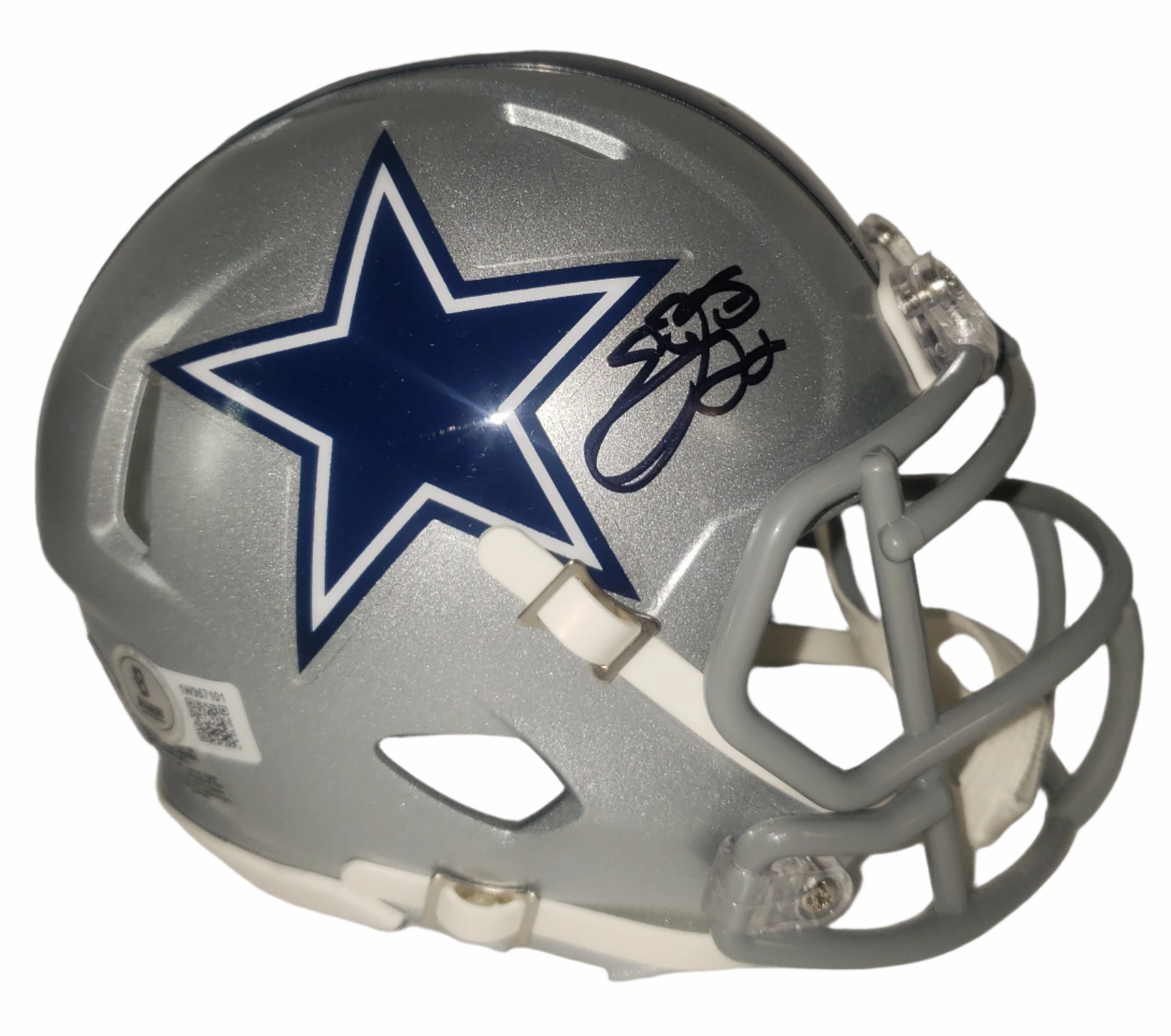 Emmitt Smith Signed Dallas Cowboys Speed Mini Helmet
