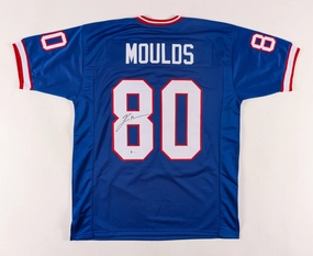 Eric Moulds Signed Bills Jersey (Beckett COA) Buffalo's All Pro W.R. (1996?C2005)