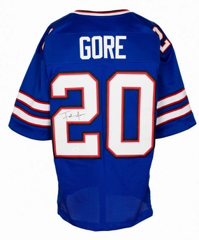Frank Gore Signed Buffalo Bills Blue Jersey (JSA COA) 5??Pro Bowl Running Back