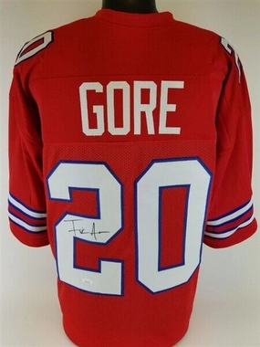 Frank Gore Signed Buffalo Bills Red Jersey (JSA COA) 5??Pro Bowl Running Back