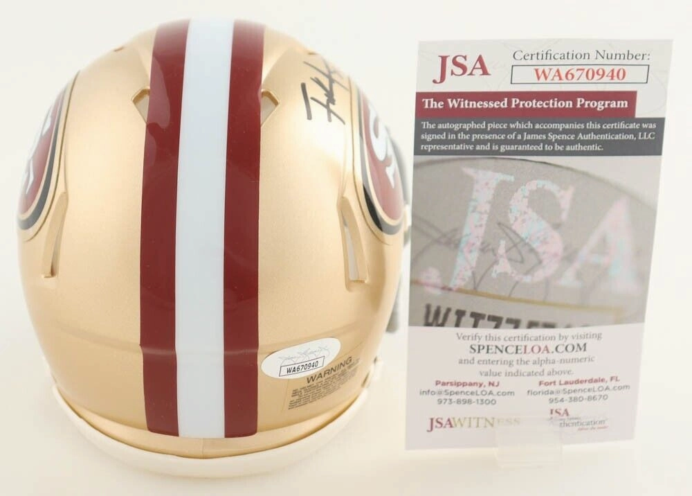 Frank Gore Signed San Francisco 49ers Speed Mini Helmet (JSA COA) 5xPro Bowl R.B