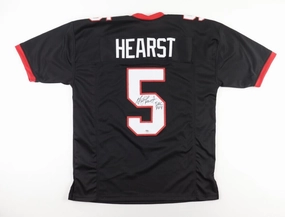 Garrison Hearst Signed Georgia Bulldogs Black Jersey Inscribed "Sec Poy" (PSA)