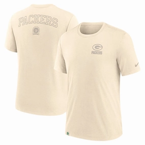Green Bay Packers NFL Nike Glory Tri-Blend T-Shirt - Cream