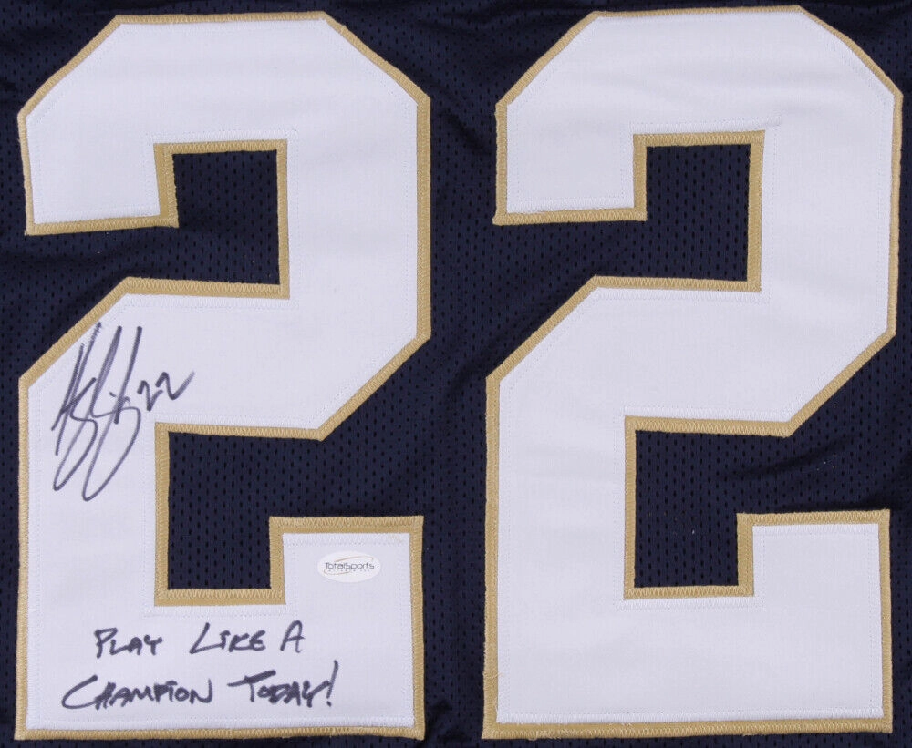 Harrison Smith Signed Notre Dame Fightin Irish Jersey PLAY LIKE A CHAMPION TODAY