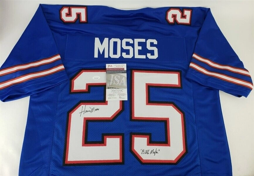 Haven Moses Signed Buffalo Bills Jersey (JSA COA) 1973 Pro Bowl Wide Receiver