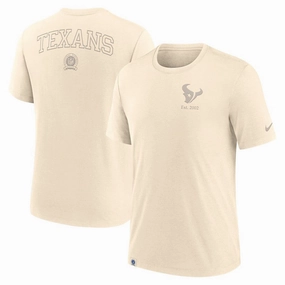 Houston Texans NFL Nike Glory Tri-Blend T-Shirt - Cream