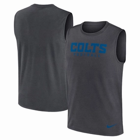 Indianapolis Colts NFL Nike Primetime Legend Performance Muscle Tank Top - Gray