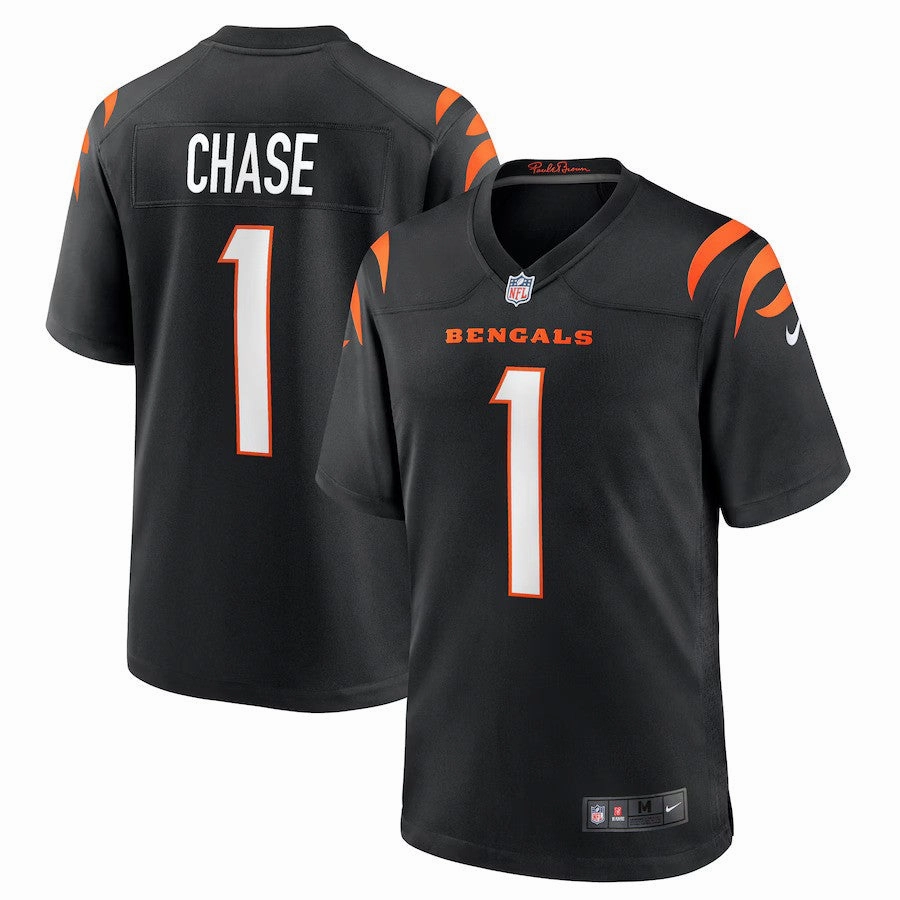 Ja'Marr Chase NFL Cincinnati Bengals Nike Game Jersey - Black