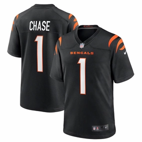 Ja'Marr Chase NFL Cincinnati Bengals Nike Game Jersey - Black
