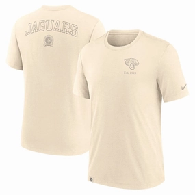 Jacksonville Jaguars NFL Nike Glory Tri-Blend T-Shirt - Cream