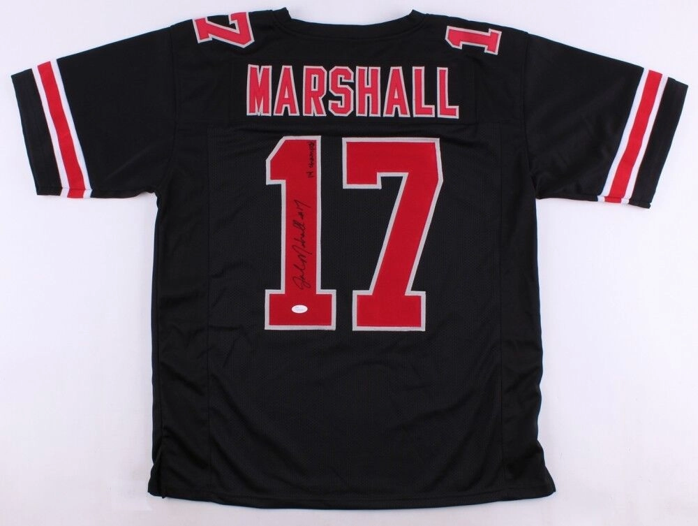 Jalin Marshall Signed Ohio State Buckeyes Jersey (JSA) N.Y.Jets Wide Receiver