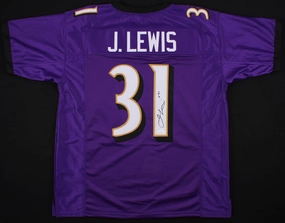 Jamal Lewis Signed Baltimore Ravens Jersey (JSA COA) Super Bowl Champion (XXXV)