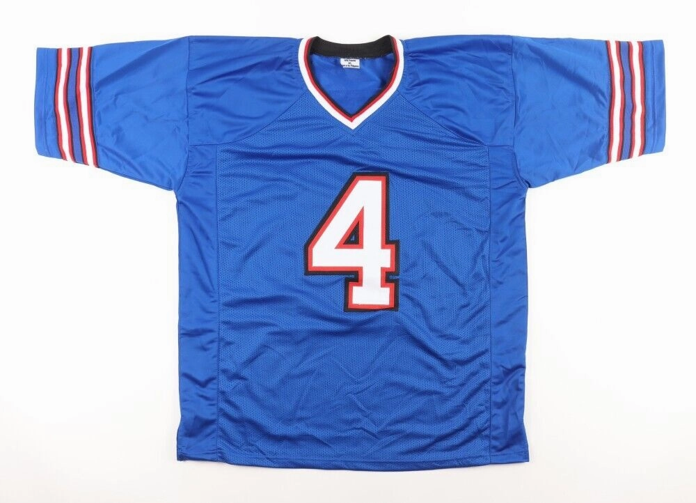 James Cook Signed Bills Jersey (Beckett) Buffalo 2022 2nd Rnd Pck / Univ Georgia