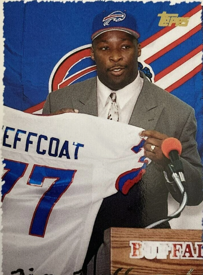 Jim Jeffcoat ??Circle The Wagon?? Signed Buffalo Bills Jersey (JSA COA)