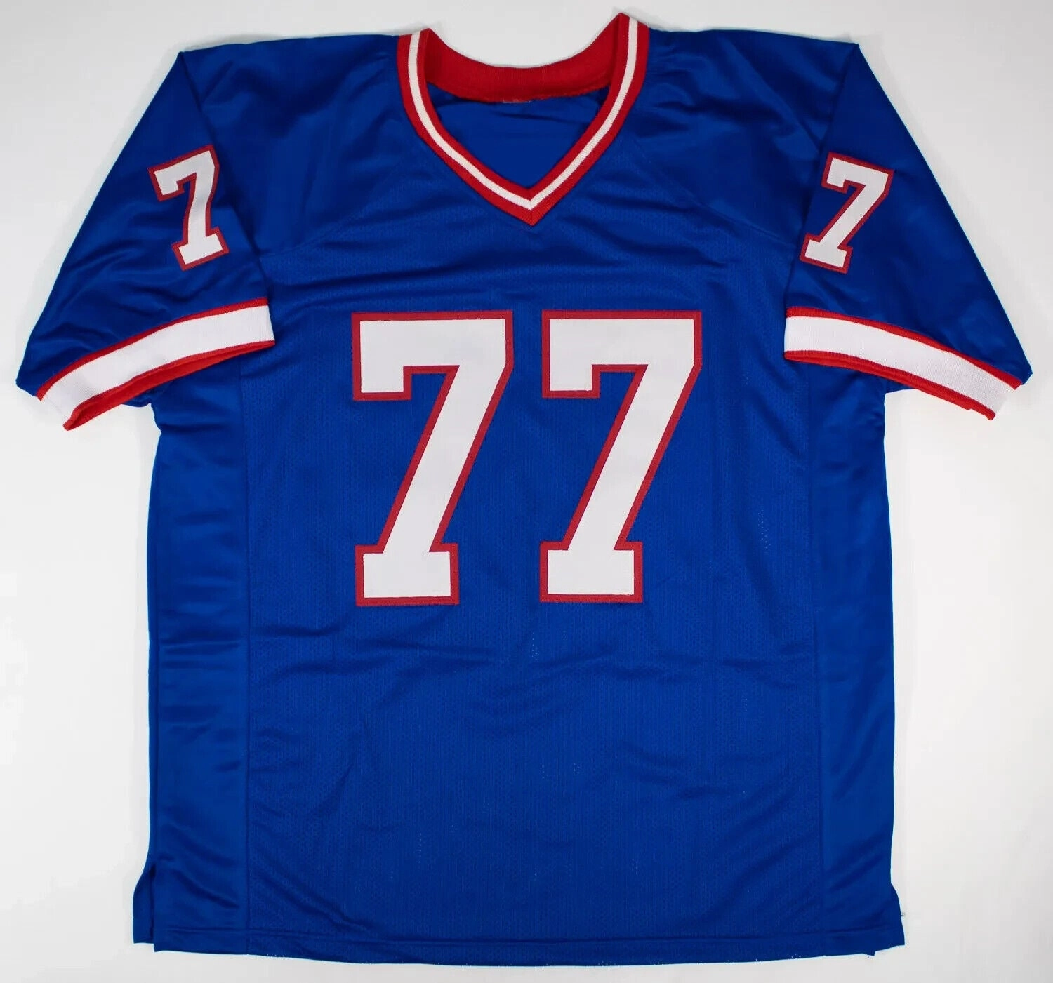 Jim Jeffcoat ??Circle The Wagon?? Signed Buffalo Bills Jersey (JSA COA)
