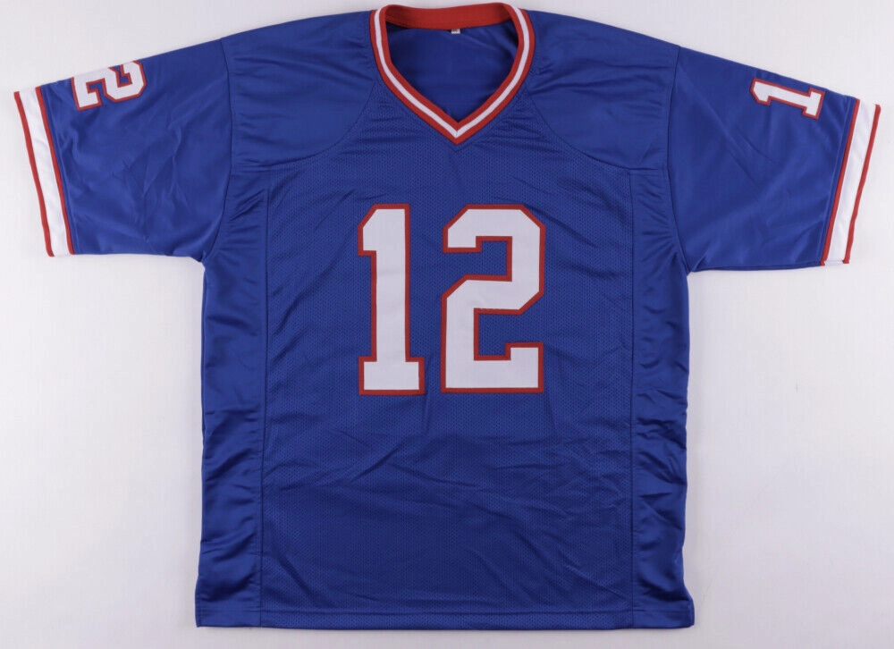 Jim Kelly Signed Bills Jersey (Beckett Holo) Buffalo's 4xSuper Bowl Quarterback