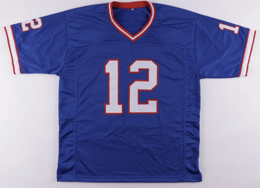 Jim Kelly Signed Bills Jersey (Beckett Holo) Buffalo's 4xSuper Bowl Quarterback