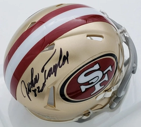 John Taylor Signed San Francisco 49ers Mini Helmet (JSA COA) 3Super Bowl Champ