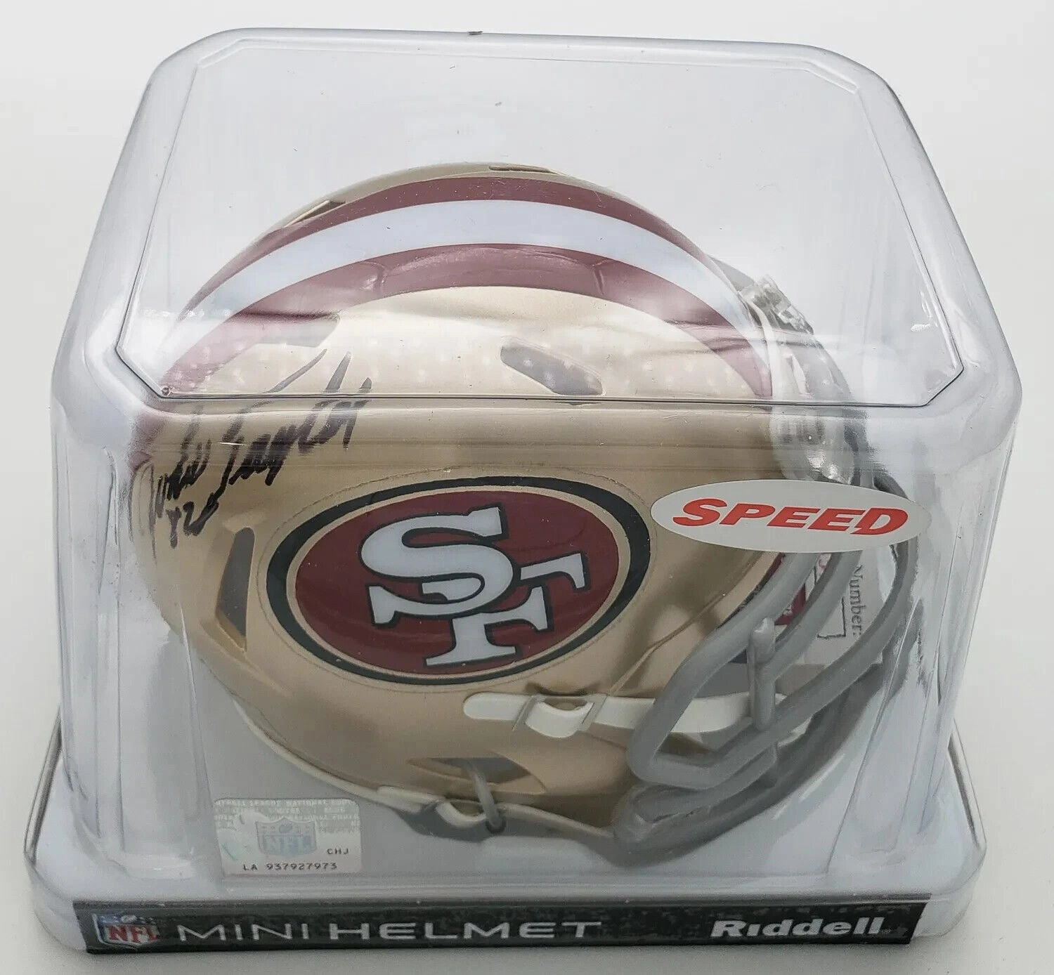 John Taylor Signed San Francisco 49ers Mini Helmet (JSA COA) 3Super Bowl Champ