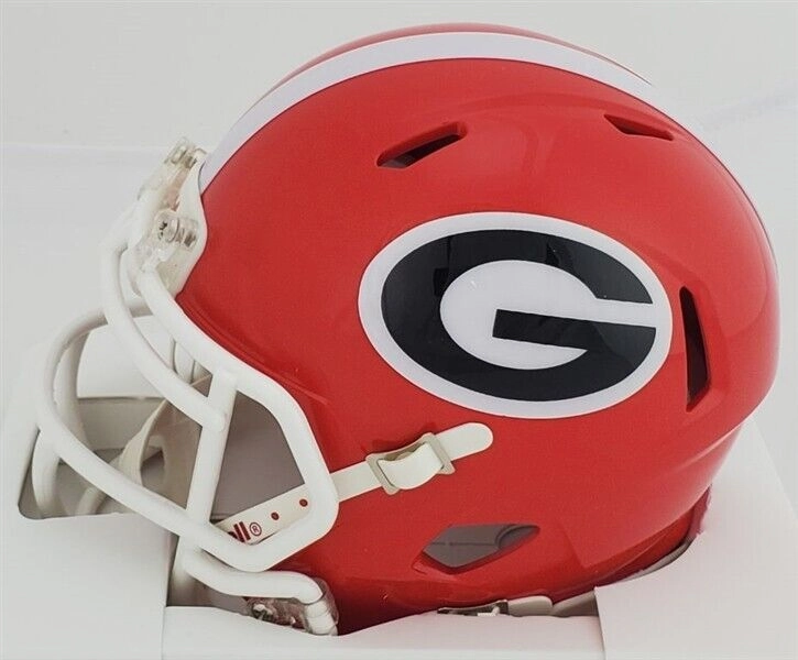 Jordan Davis Signed Georgia Bulldogs Mini Helmet (JSA COA) 2021 National Champs