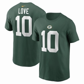 Jordan Love NFL Green Bay Packers Nike Player Name & Number T-Shirt - Green