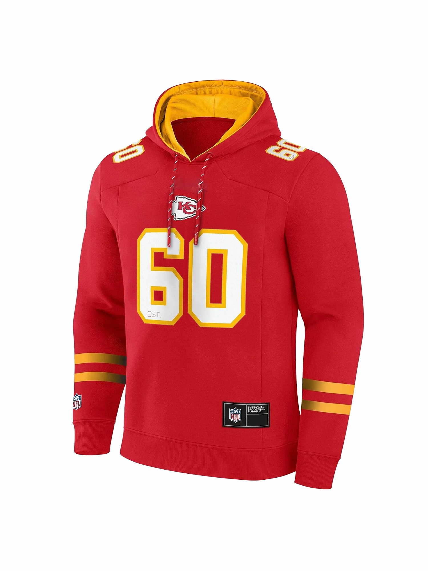 Kansas City Chiefs NFL Foundation Panel Hoodie Jumper - Red