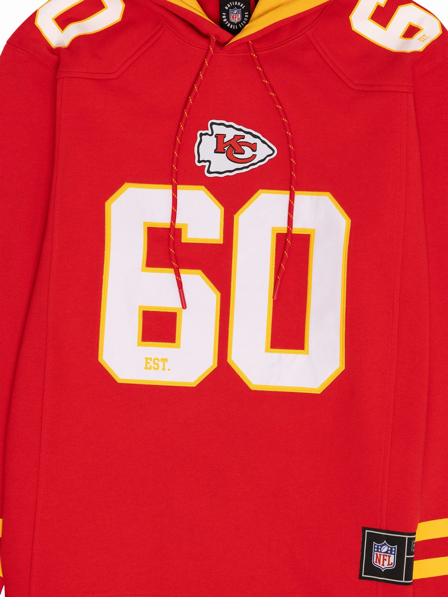 Kansas City Chiefs NFL Foundation Panel Hoodie Jumper - Red
