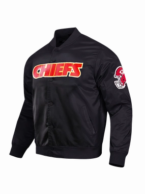 Kansas City Chiefs Pro Standard NFL Team Classic Satin Button Jacket - Black