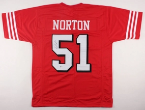 Ken Norton Jr. Signed San Francisco 49ers Jersey (Beckett) 3Super Bowl Champion