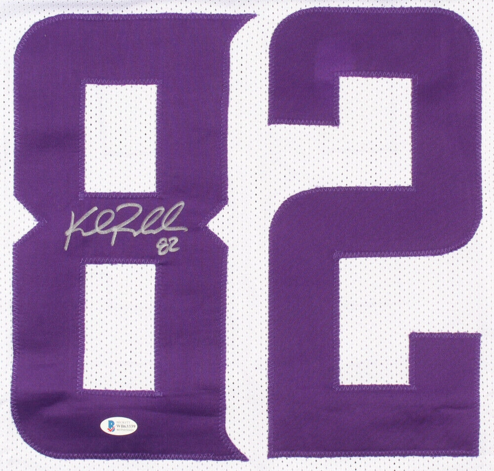 Kyle Rudolph Signed Minnesota Vikings Jersey (Beckett COA) 2Pro Bowl T.E.